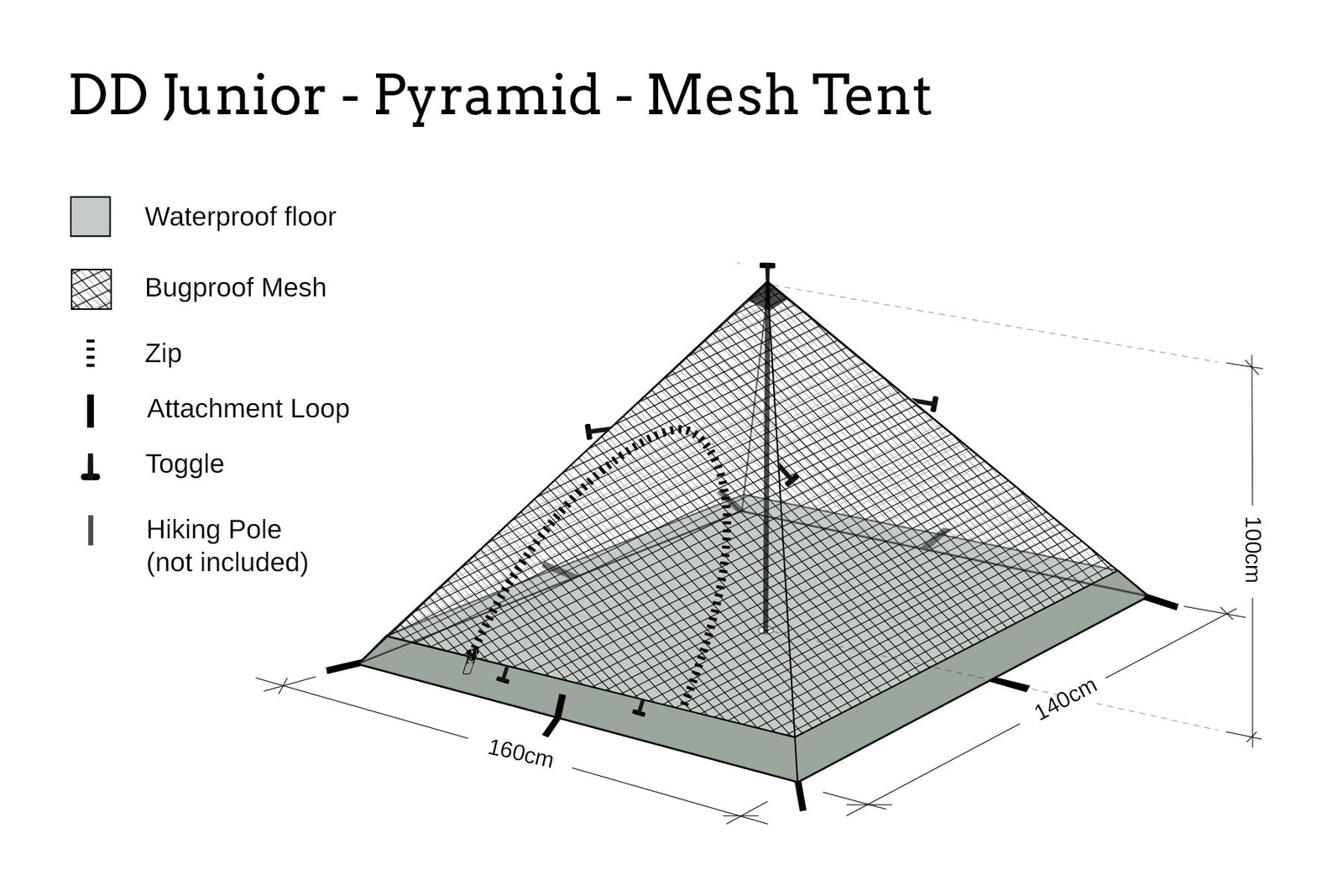 DD Junior - Pyramid Mesh Tent