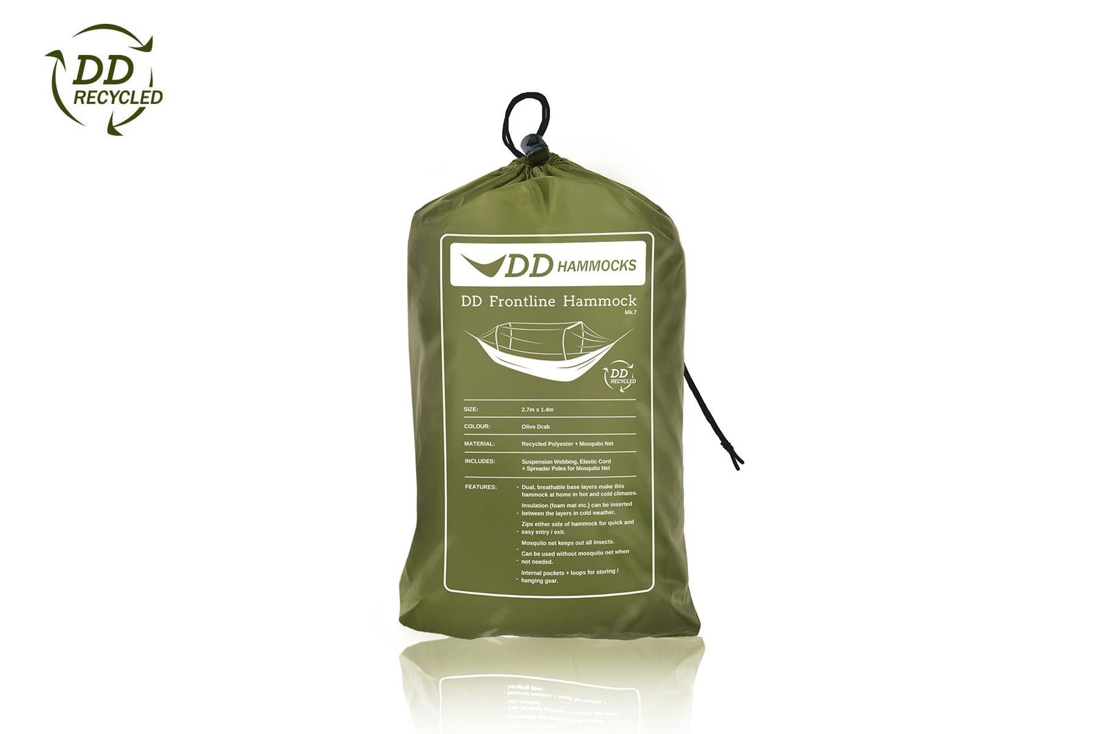 DD Recycled - Frontline Hammock - Olive Drab